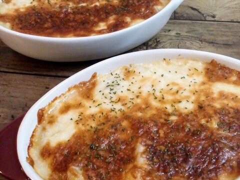 ♪ねっとりホクホク♡鶏肉と里芋の豆乳グラタン♪